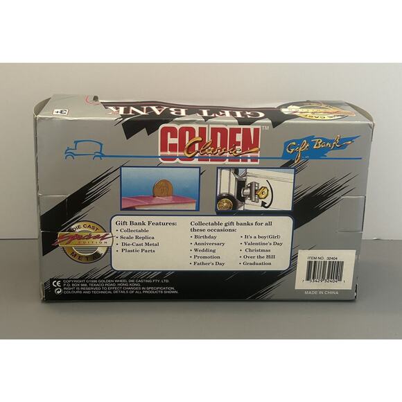 PEPSI COLA Golden Classic Gift Bank Die Cast VINTAGE Delivery Truck NOS - Picture 3 of 7